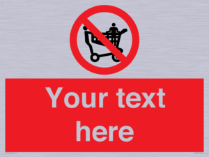 Custom No Climbing on Trolley Sign